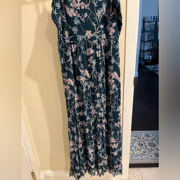 TARGET Floral Ruffle Mesh Tank Maxi Dress-XXL - Picture 8 of 8